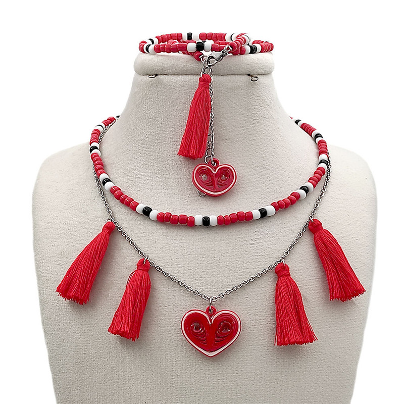 نیم ست زنانه مدل دست ساز عشق کد H015