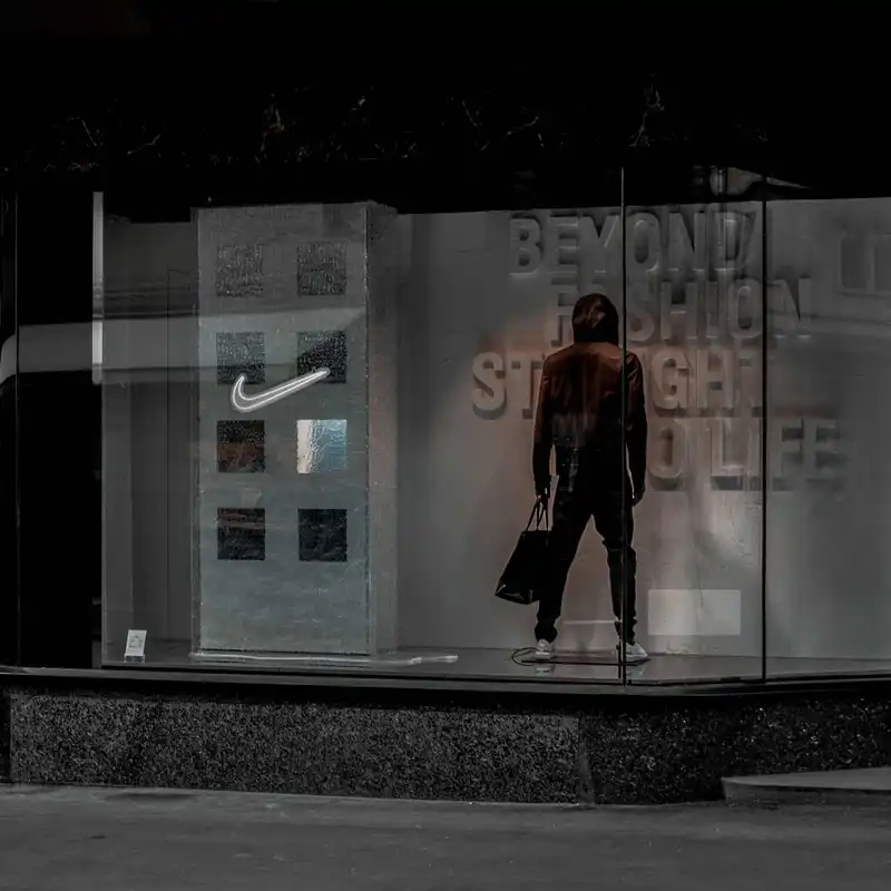 چراغ دیواری نئون دیزاین طرح Nike_WHT