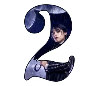 استند رومیزی تولد مدل عدد 2 طرح ونزدی