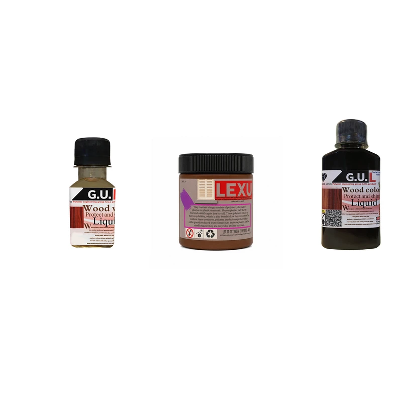 کیت ترمیم چوب جی.یو.ال مدل WOOD CARE حجم 390 میلی لیتر مجموعه 3 عددی