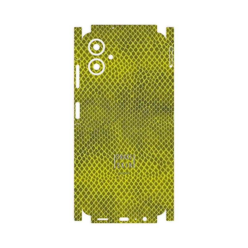 برچسب پوششی ماهوت مدل Yellow Snake Skin-FullSkin مناسب برای گوشی موبایل سامسونگ Galaxy A06