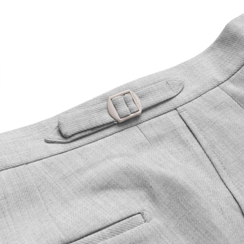 شلوار مردانه کروم مدل پارچه ای سگک دار 2422510