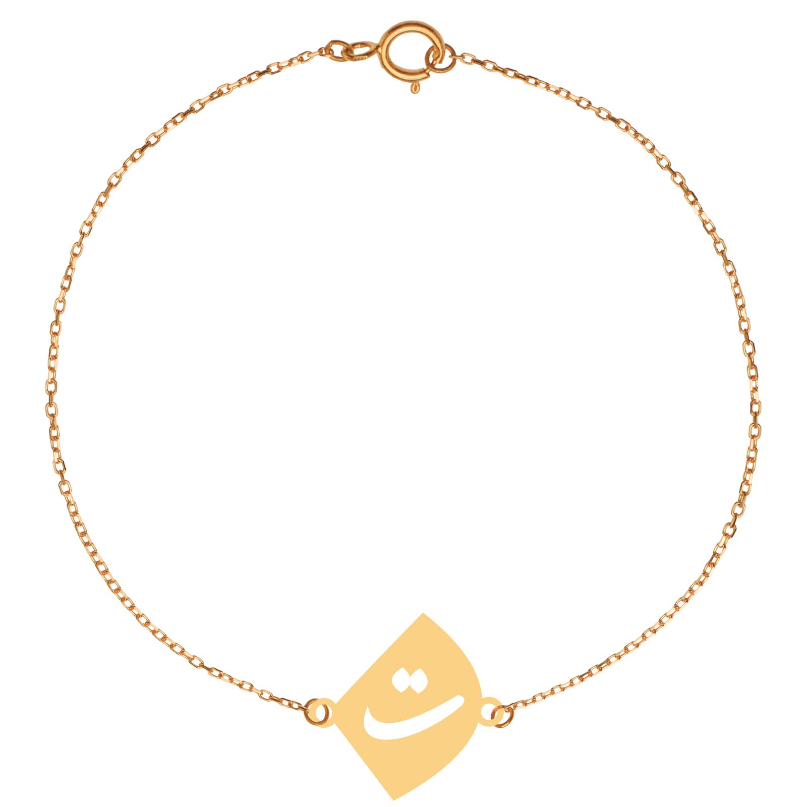 پابند طلا 18 عیار زنانه کرابو طرح ت مدل Kr2126 -  - 1