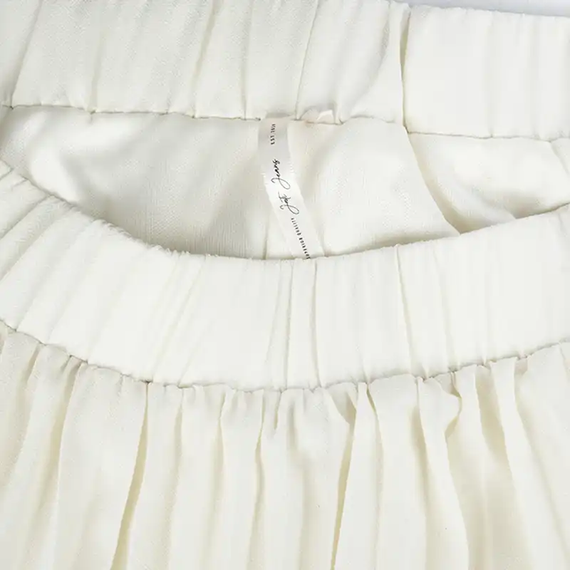 دامن پلیسهدار زنانه جوتی جینز مدل آزاد کد 144101 رنگ سفید