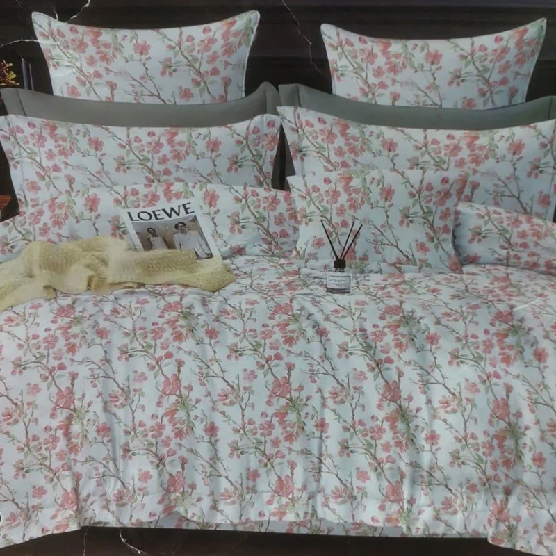 سرویس خواب مدل شکوفه بهاری ۹۰ یک نفره ۴ تکه