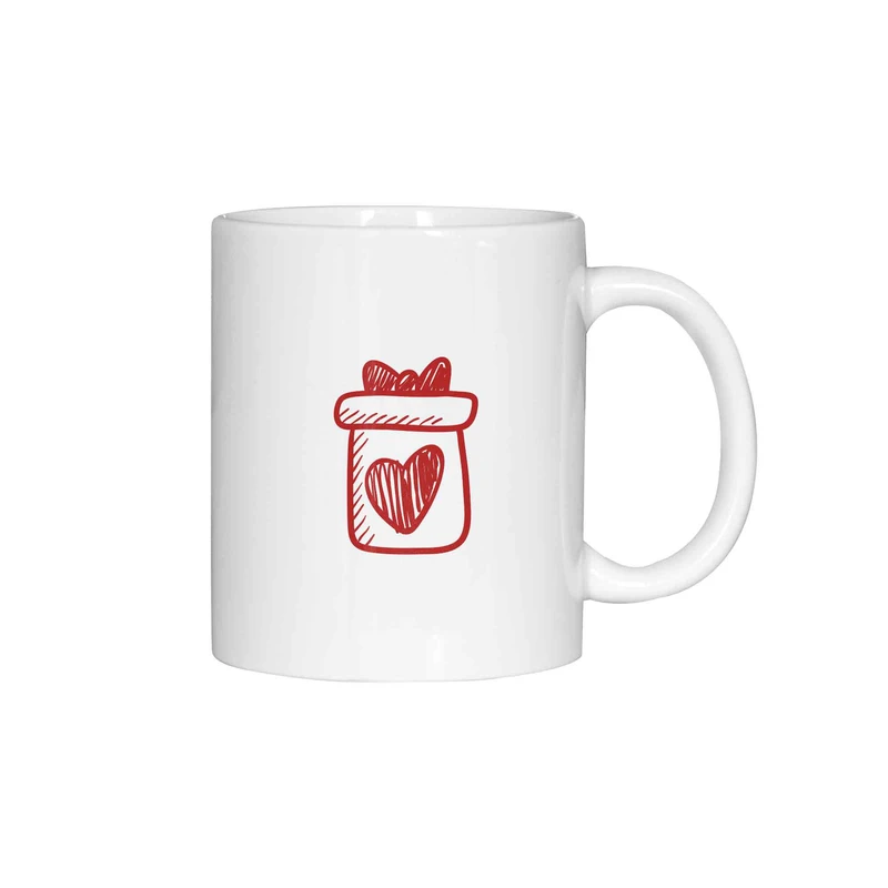 ماگ ژالینو طرح کادو قلبی کد 001