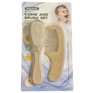 ست شانه و برس کودک باودودو مدل چوبی 