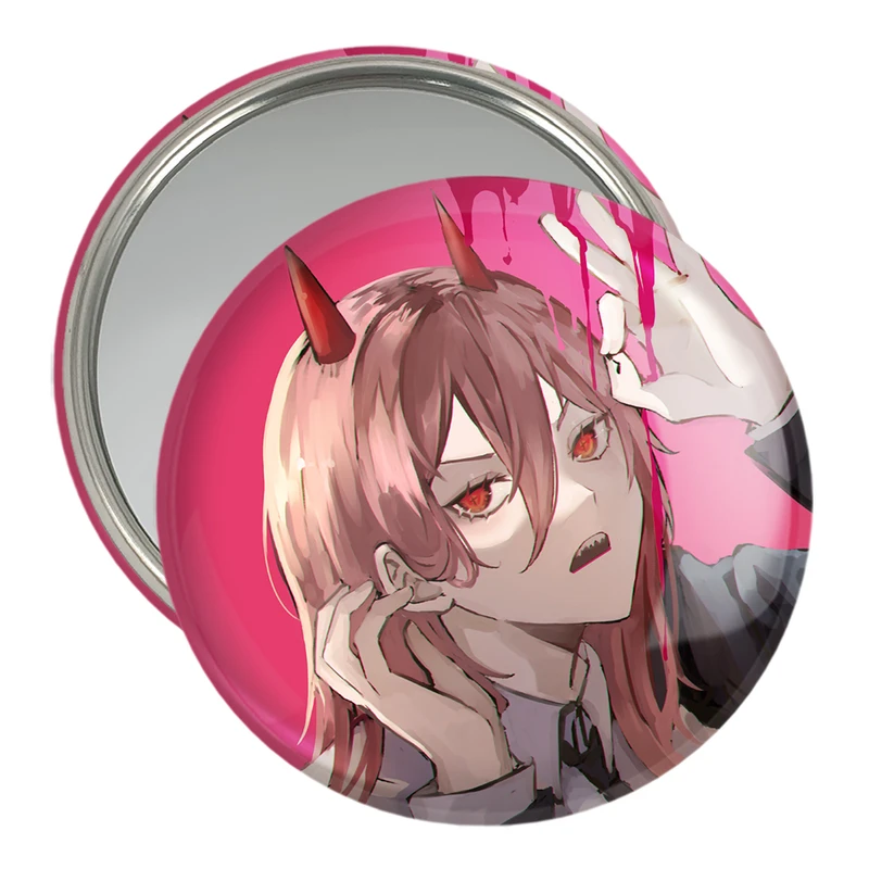 آینه جیبی خندالو مدل پاور انیمه مرد اره ای Chainsaw Man  کد 17847