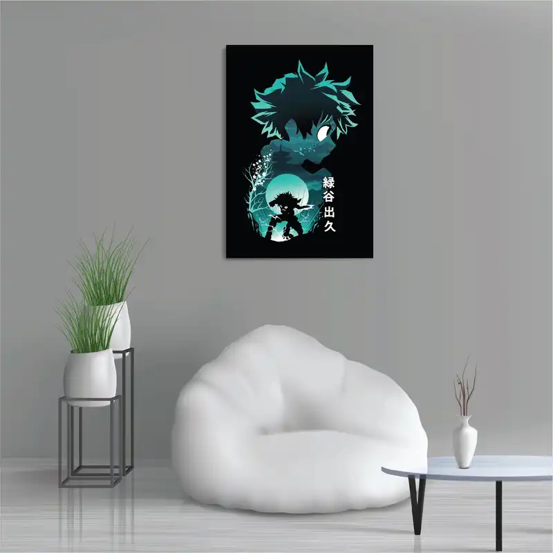 پوستر طرح انیمه آکادمی قهرمانانه من قهرمان دکو مدل M0286 M0286 My Hero Academia Anime Hero Deku Chassis Panel