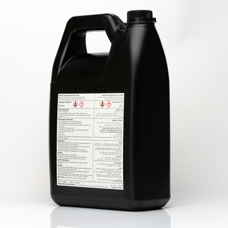 آب رادیاتور مزدا مدل FL22 کد Long Life Coolant حجم 4 لیتر
