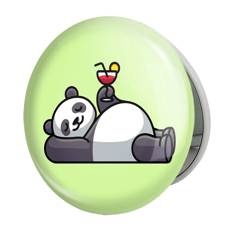 آینه جیبی خندالو طرح حیوانات بامزه پاندا مدل تاشو کد 28364 