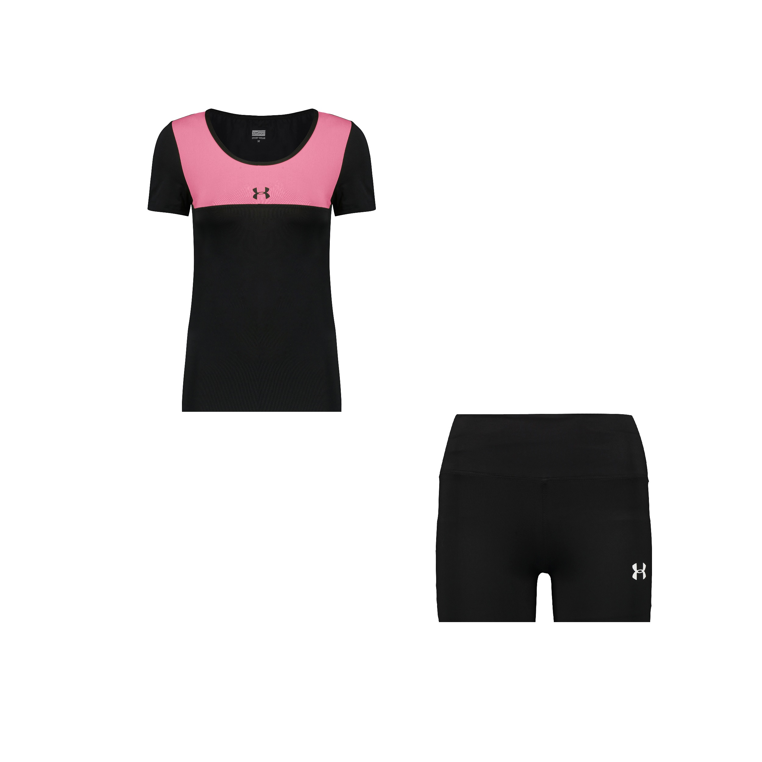 ست تی شرت و شلوارک ورزشی زنانه مدل 710102-55
