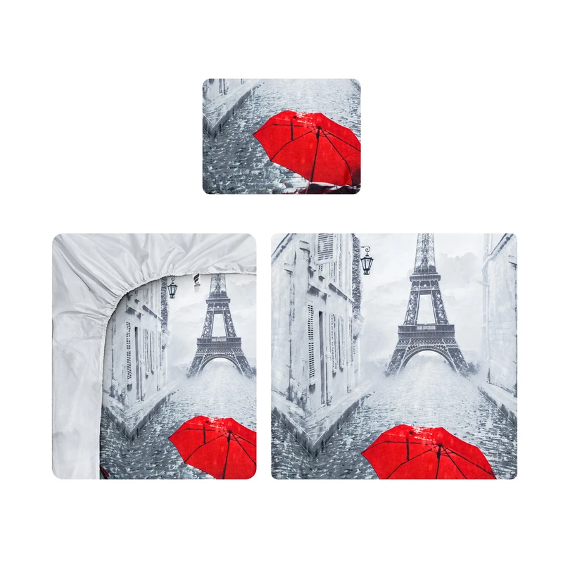 سرویس روتختی 1 نفر 3 تکه آدنو مدل برج ایفل کد CH165 