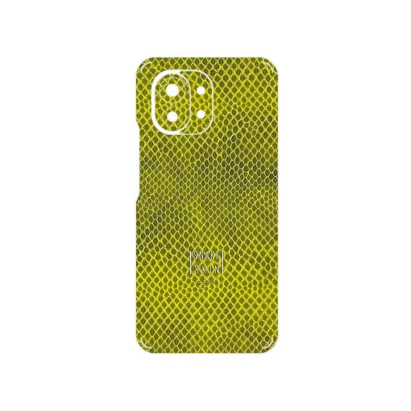 برچسب پوششی ماهوت مدل Yellow Snake Skin مناسب برای گوشی موبایل شیائومی Mi 11 5G