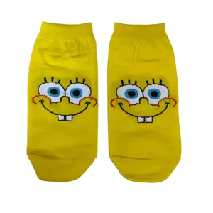 جوراب دخترانه مدل باب اسفنجی