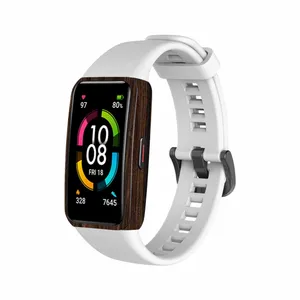 MAHOOT Dark-Walnut-Wood Cover Sticker for Huawei band 6 Smartwatch