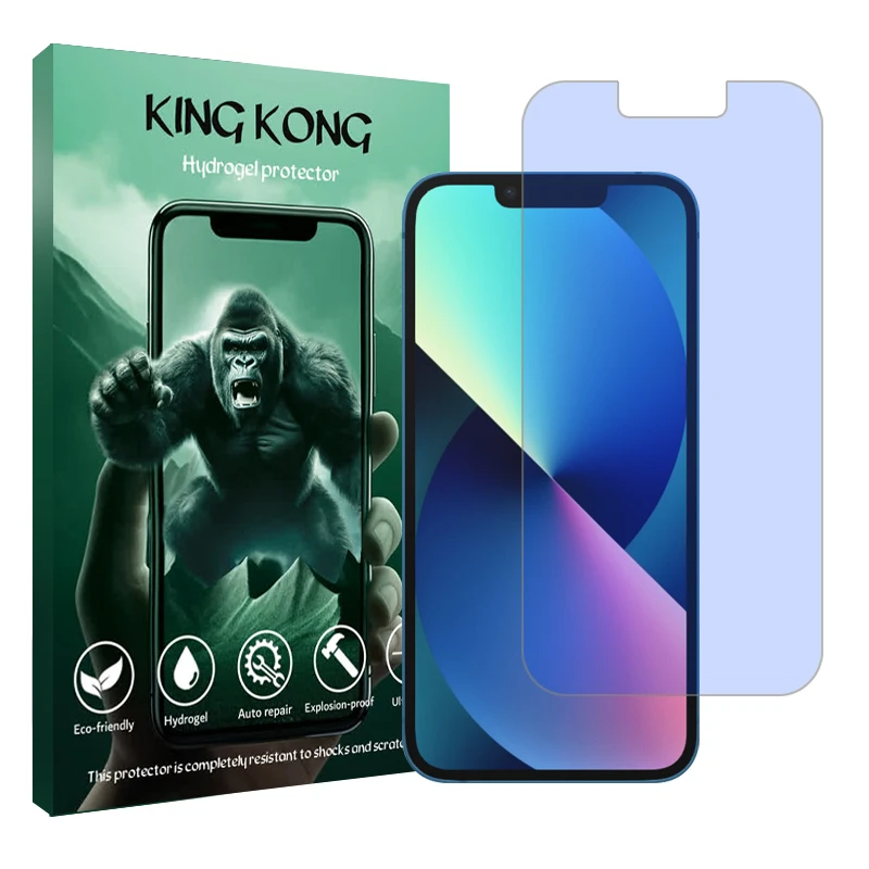 محافظ صفحه نمایش آنتی بلو کینگ کونگ مدل Tough مناسب برای گوشی موبایل اپل iPhone 13