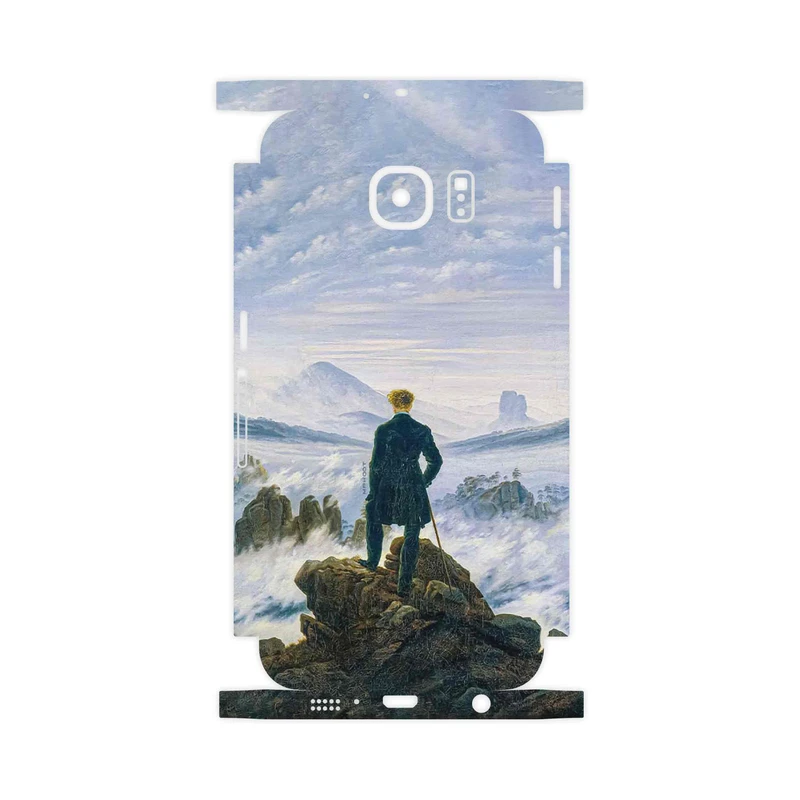 برچسب پوششی ماهوت مدل Wanderer above the Sea of Fog-FullSkin مناسب برای گوشی موبایل سامسونگ Galaxy S6 Edge
