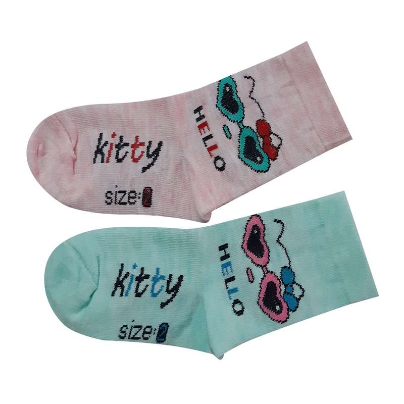  جوراب دخترانه کد 90 مجموعه 2 عددی