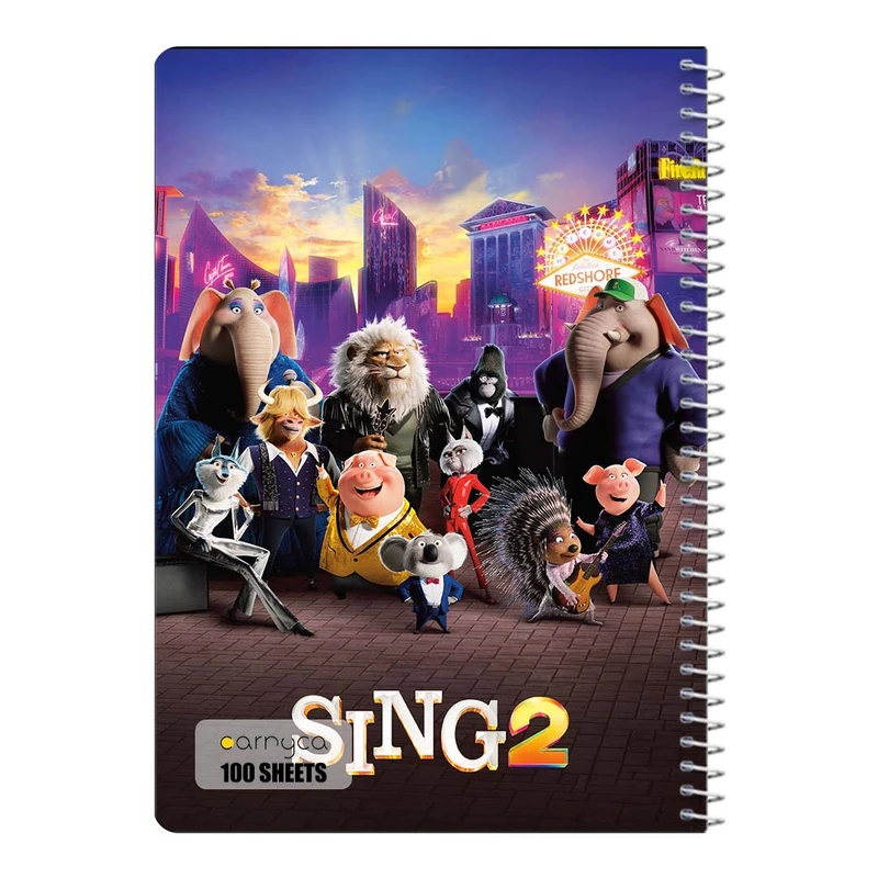دفتر مشق 100 برگ سیمی کارنیکا طرح آواز بخوان Sing کد 94261