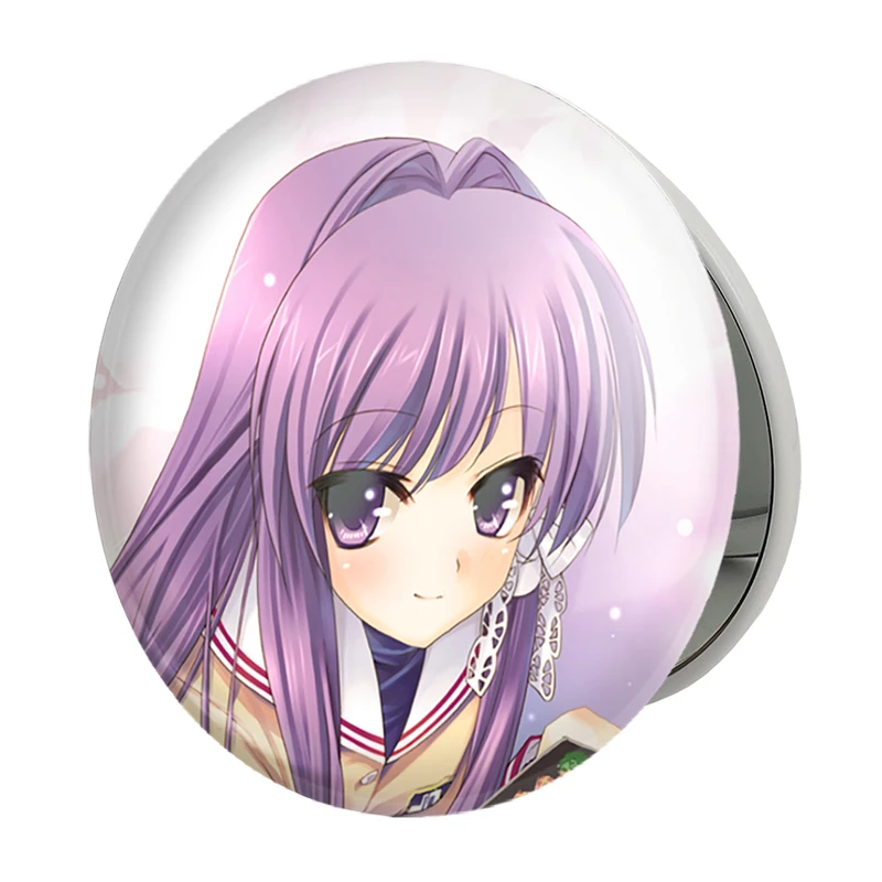 آینه جیبی خندالو طرح کیو انیمه کلند Clenned مدل تاشو کد 22427 