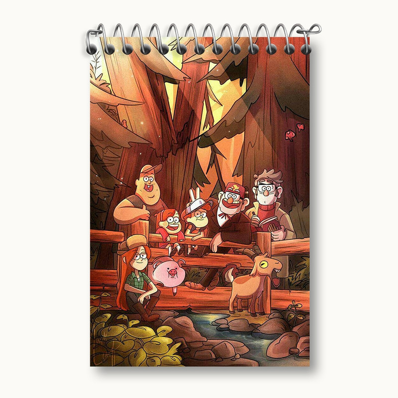 دفتر یادداشت 50 برگ خندالو مدل آبشار جاذبه کد F2118