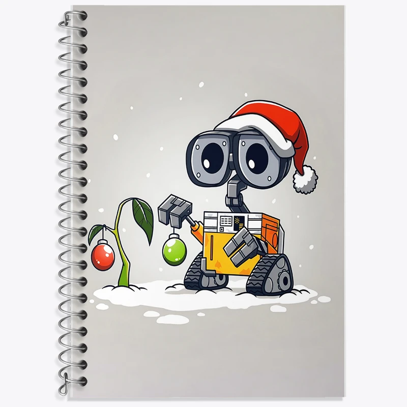 دفتر زبان 50 برگ خندالو مدل دو خط طرح وال ای (wall-E) کد F8355