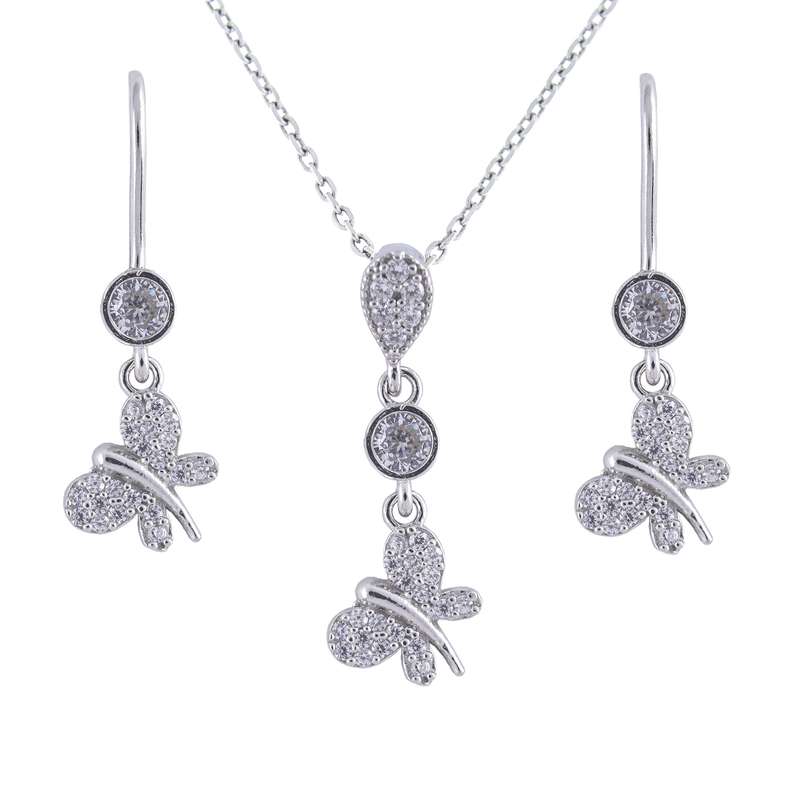 نیم ست نقره زنانه مدل AVN-M190