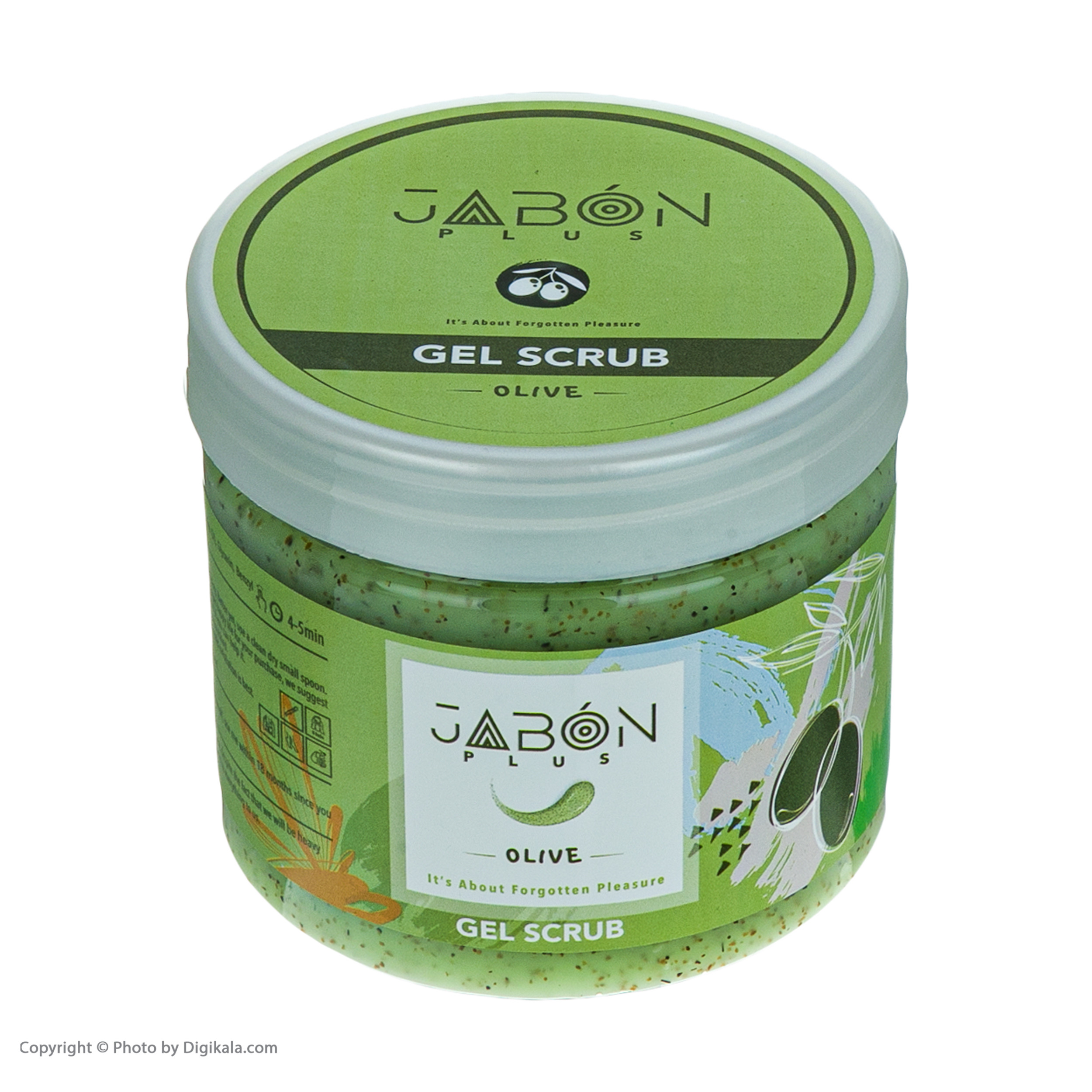 ژل اسکراب لایه بردار پوست ژبن پلاس مدل Olive وزن 375 گرم