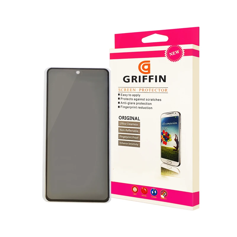 محافظ صفحه نمایش حریم شخصی گریفین مدل FLPRC GN pl مناسب برای گوشی موبایل شیائومی Redmi Note 9 Pro