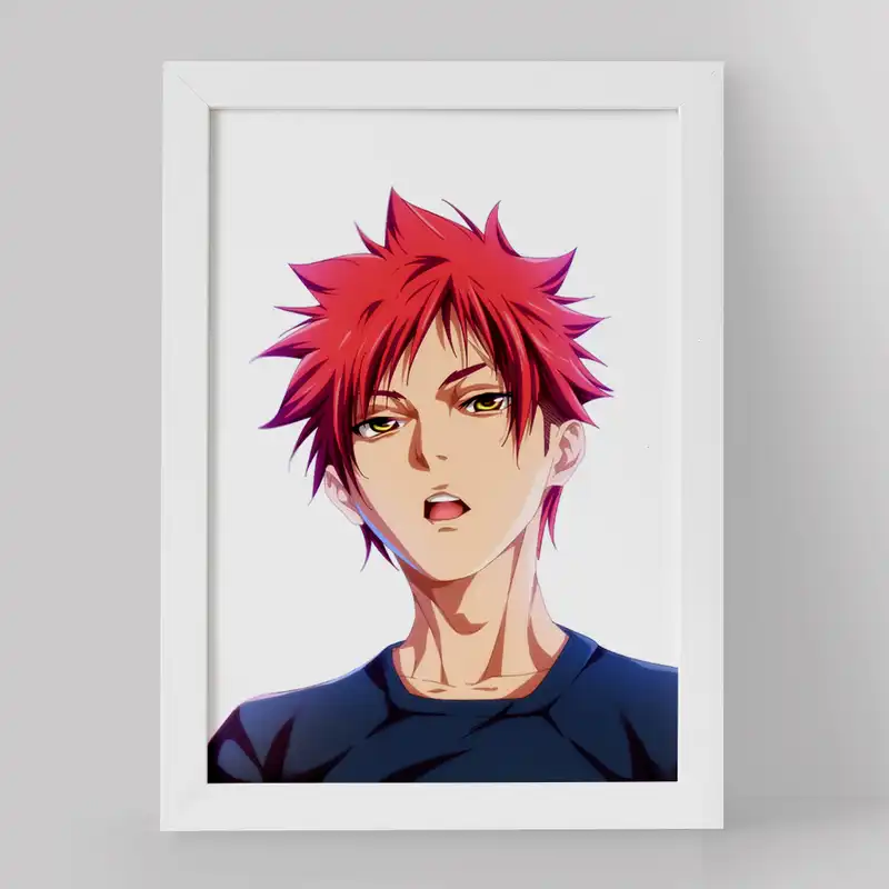 تابلو خندالو مدل سوما انیمه جنگ غذاها کد 17041