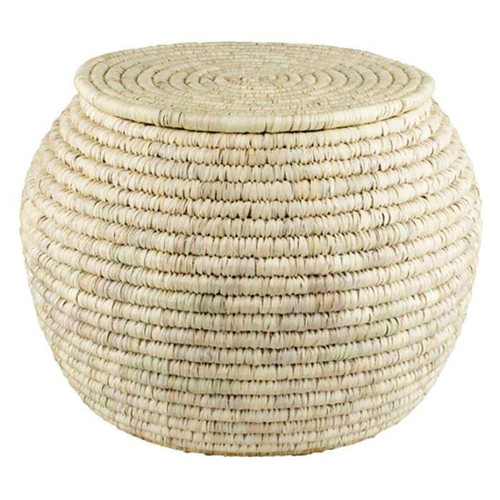 سطل برنج حصیری مدل خمره ای کد A20