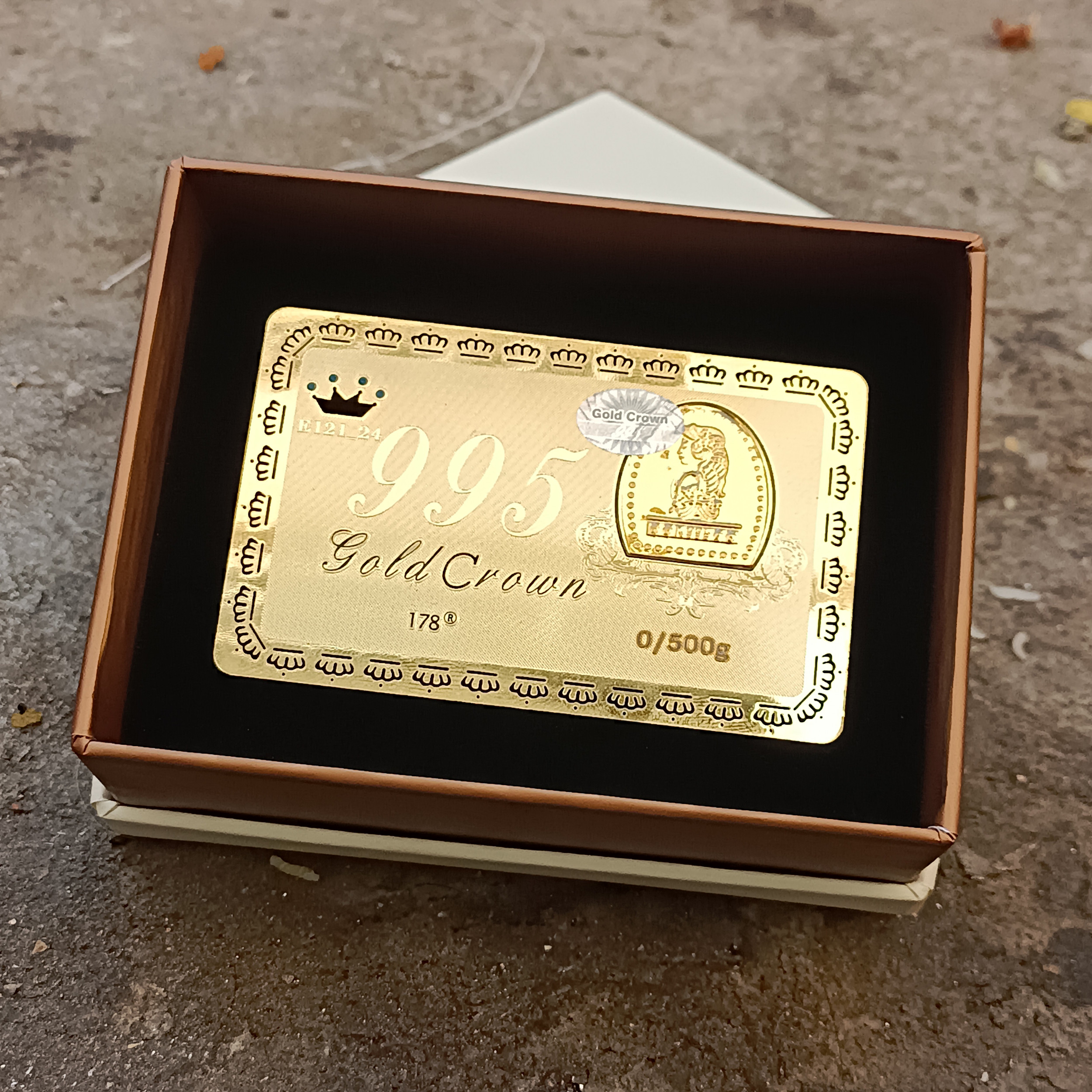 شمش طلا 24 عیار مدل 995 کرون تاج شمش طلا 24 عیار مدل 995 کرون تاج