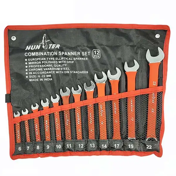 آچار یکسر تخت یکسر رینگی هانتر مجموعه 12عددی