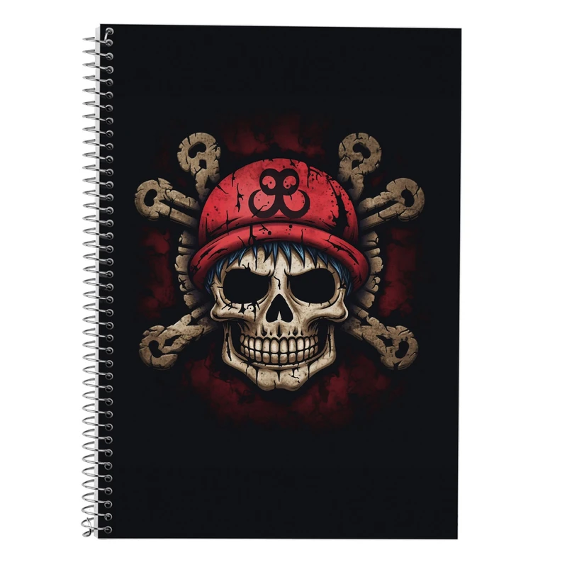 دفتر زبان 50 برگ مدوپد مدل دوخط طرح وان پیس One Piece کد DF10735