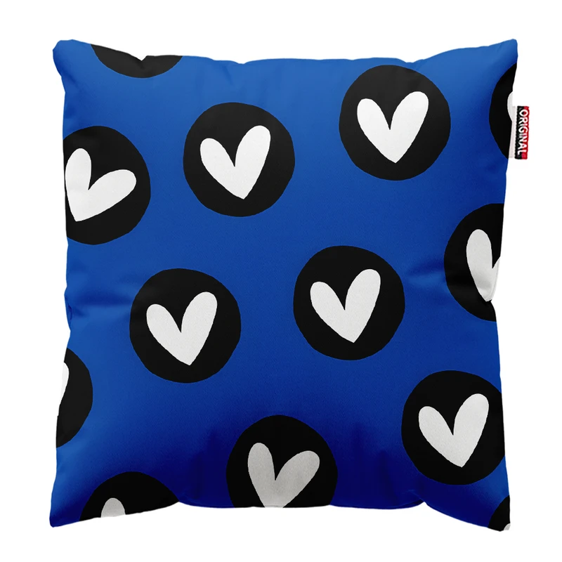 کوسن پاد آفرین مدل مینیمال طرح قلب کد PK303661 سایز 30*30 سانتی متر