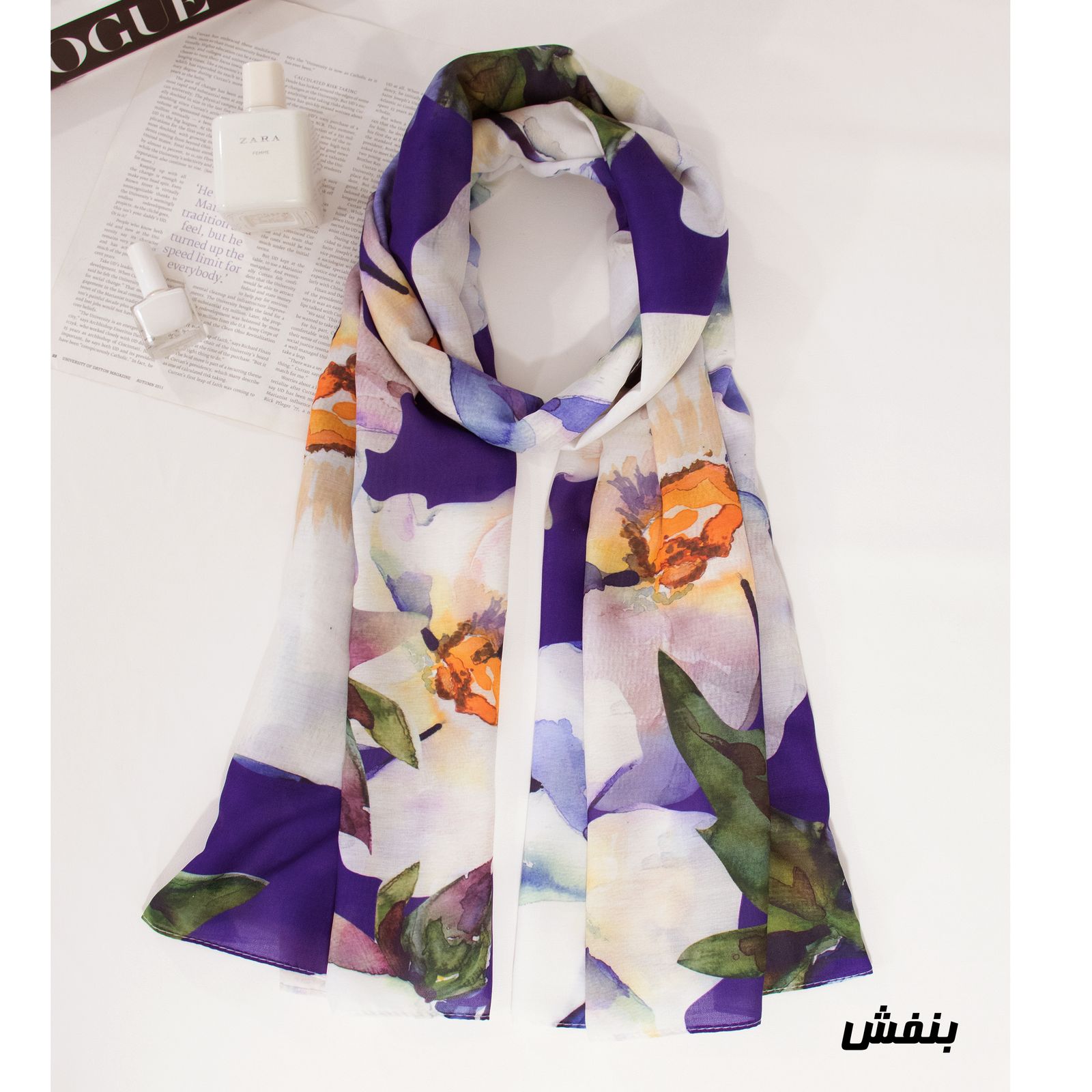 شال زنانه مدل نخی کد a-14055 -  - 2