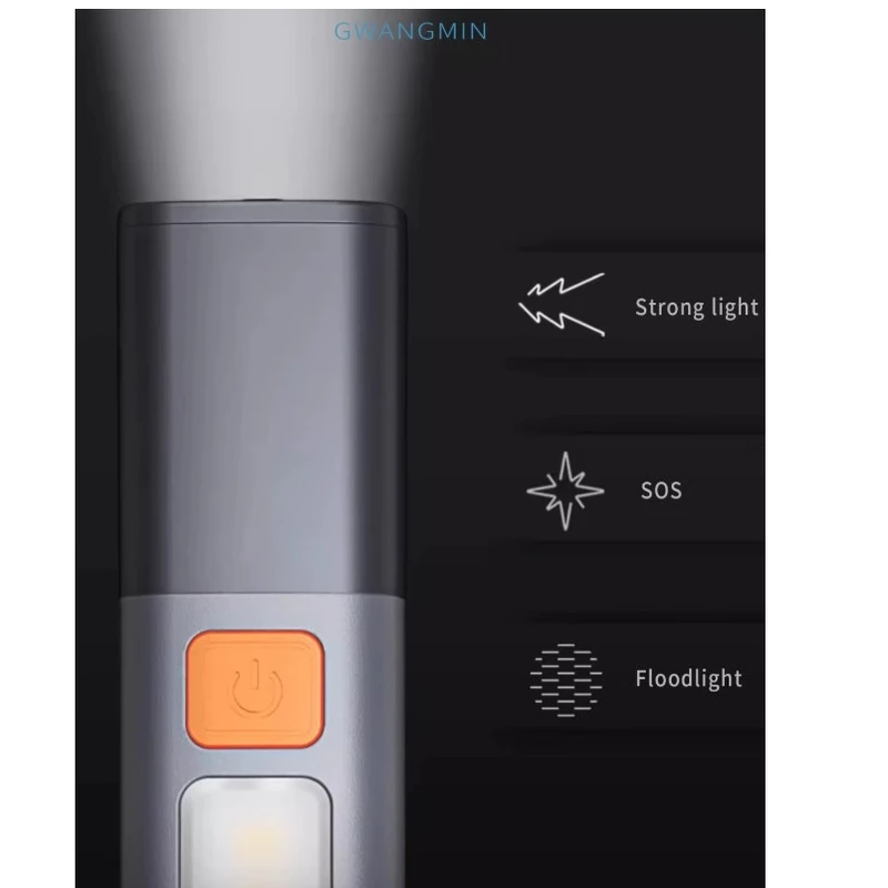 عکس شماره 8 : چراغ قوه دستی مدل 3 حالته کد 087423