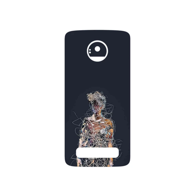 برچسب پوششی ماهوت مدل Strings Digital Art 1 مناسب برای گوشی موبایل موتورولا Moto Z Play