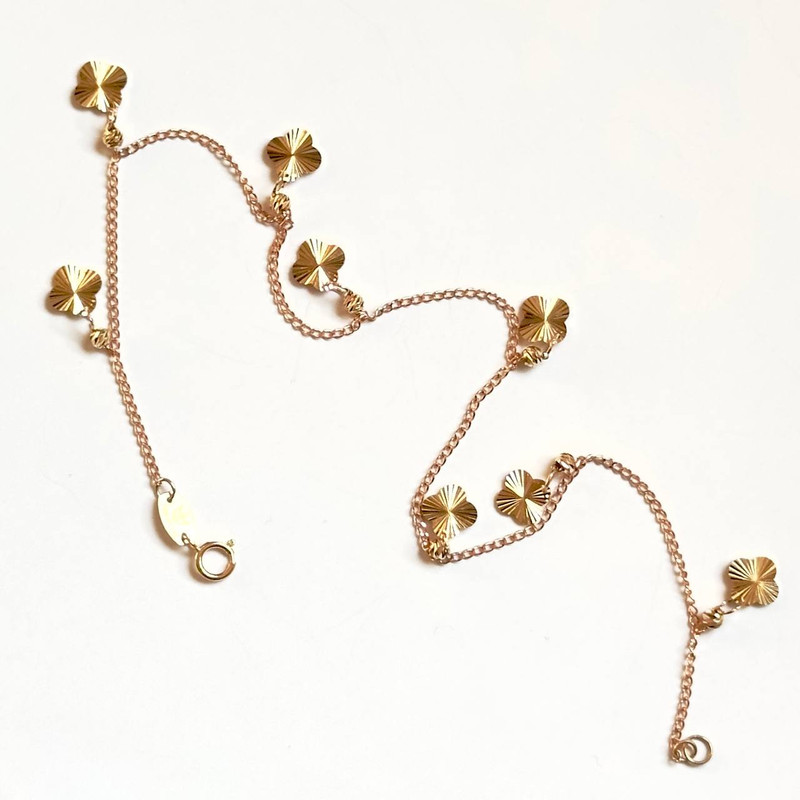 پابند طلا 18 عیار زنانه مدل P008 طرح آویز ونکلیف پابند طلا 18 عیار زنانه مدل P008 طرح آویز ونکلیف