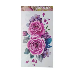 تتو موقت طرح گل رنگی 777