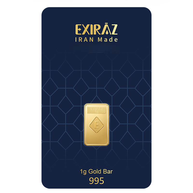 شمش طلا 24 عیار اکسیراز مدل 1G