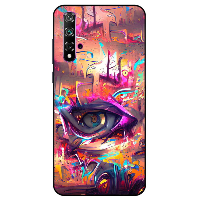 کاور مگافون طرح چشم مدل 2823 مناسب برای گوشی موبایل هوآوی Nova 5T