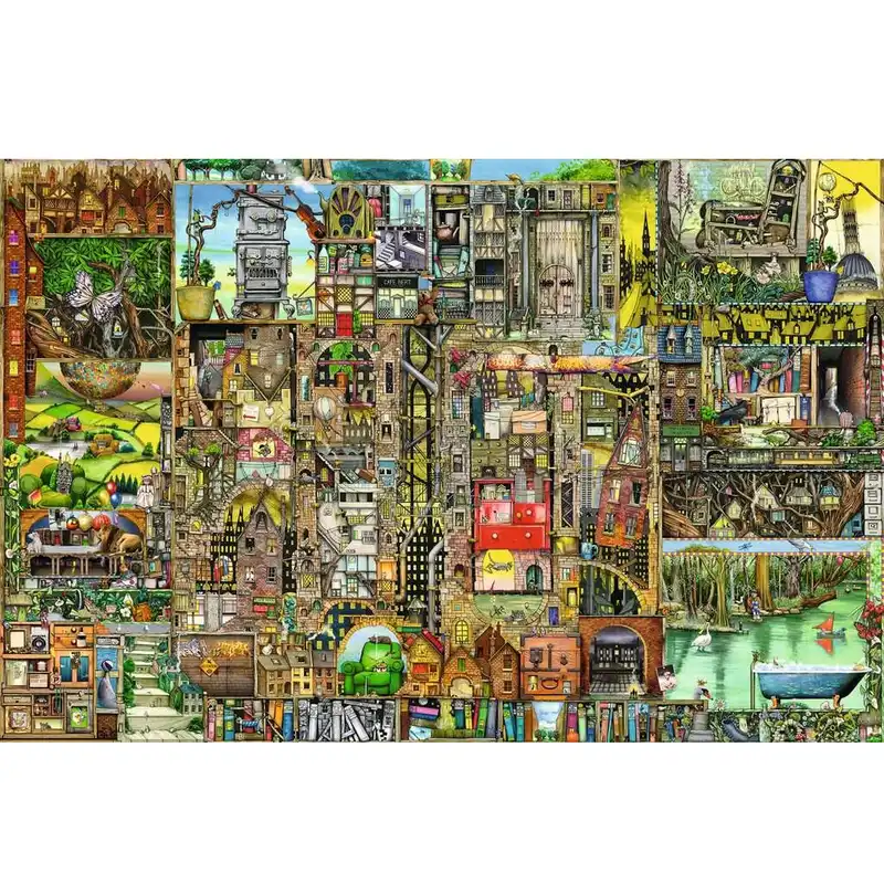 پازل 5000 تکه راونزبرگر مدل Bizarre Town کد 17430