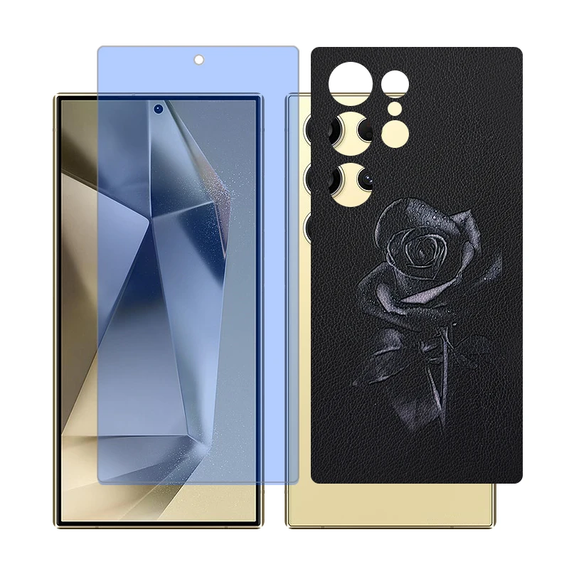 محافظ صفحه نمایش بلو کات گلس مدل Together مناسب برای گوشی موبایل سامسونگ Galaxy S24 Ultra به همراه برچسب پوششی پشت گوشی