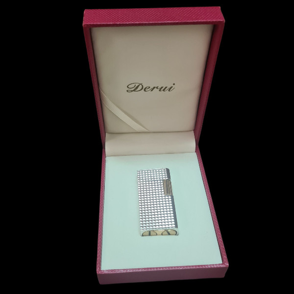 فندک بنزینی دیروی مدل آنتیک طرح شطرنجی