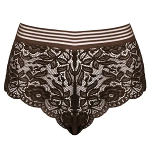 شورت زنانه ماییلدا مدل گیپوری کد 4463 رنگ قهوه ای