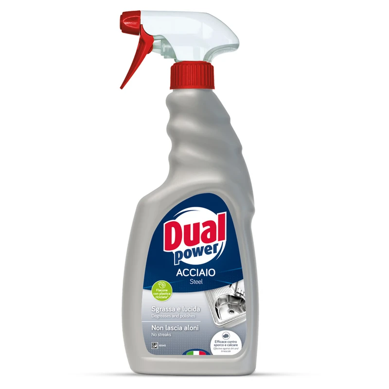 اسپری پاک کننده سطوح دوآل پاور مدل STEEL حجم 500 میلی لیتر
