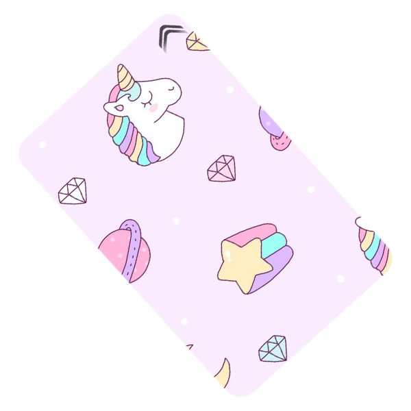 استیکر کارت طرح یونیکورن Unicorn مدل CAC795-K-G1-186