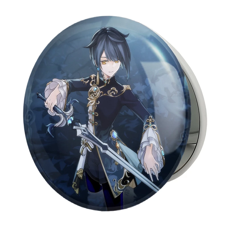 آینه جیبی خندالو طرح بازی گنشین ایمپکت Genshin Impact مدل تاشو کد 25670 